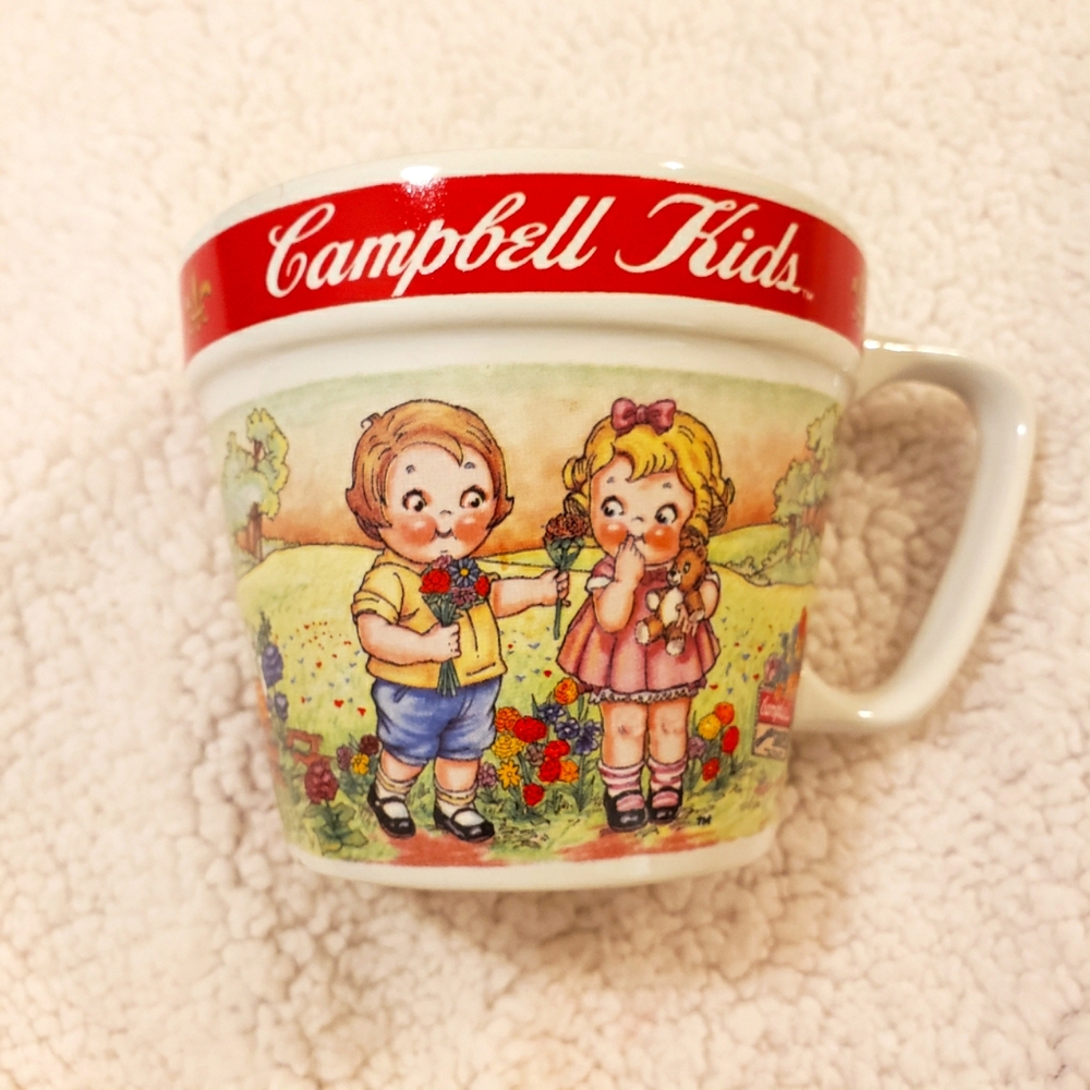 CAMPBELL SOUP KID'S CUP/MUG (Flower Pot Style) 1998 BY WESTWOOD